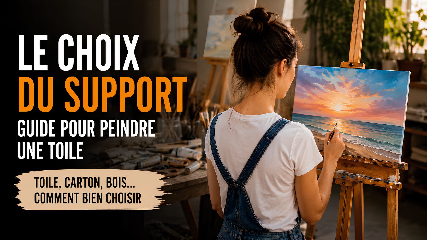 Le choix du support : guide pour peindre une toile