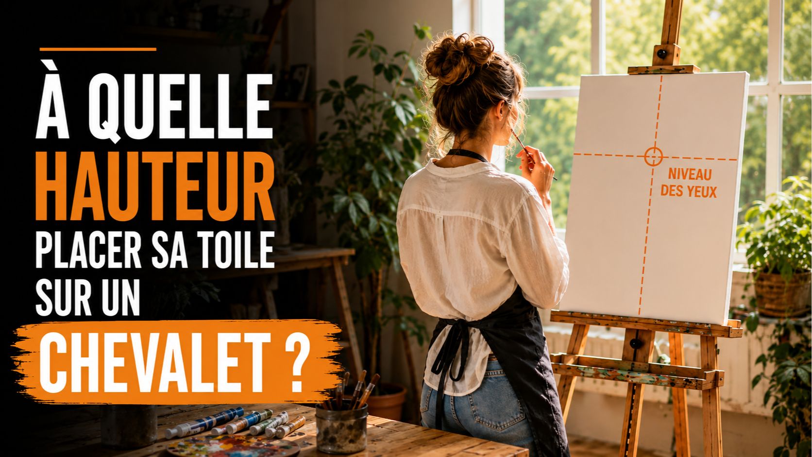 À quelle hauteur placer sa toile sur un chevalet ?