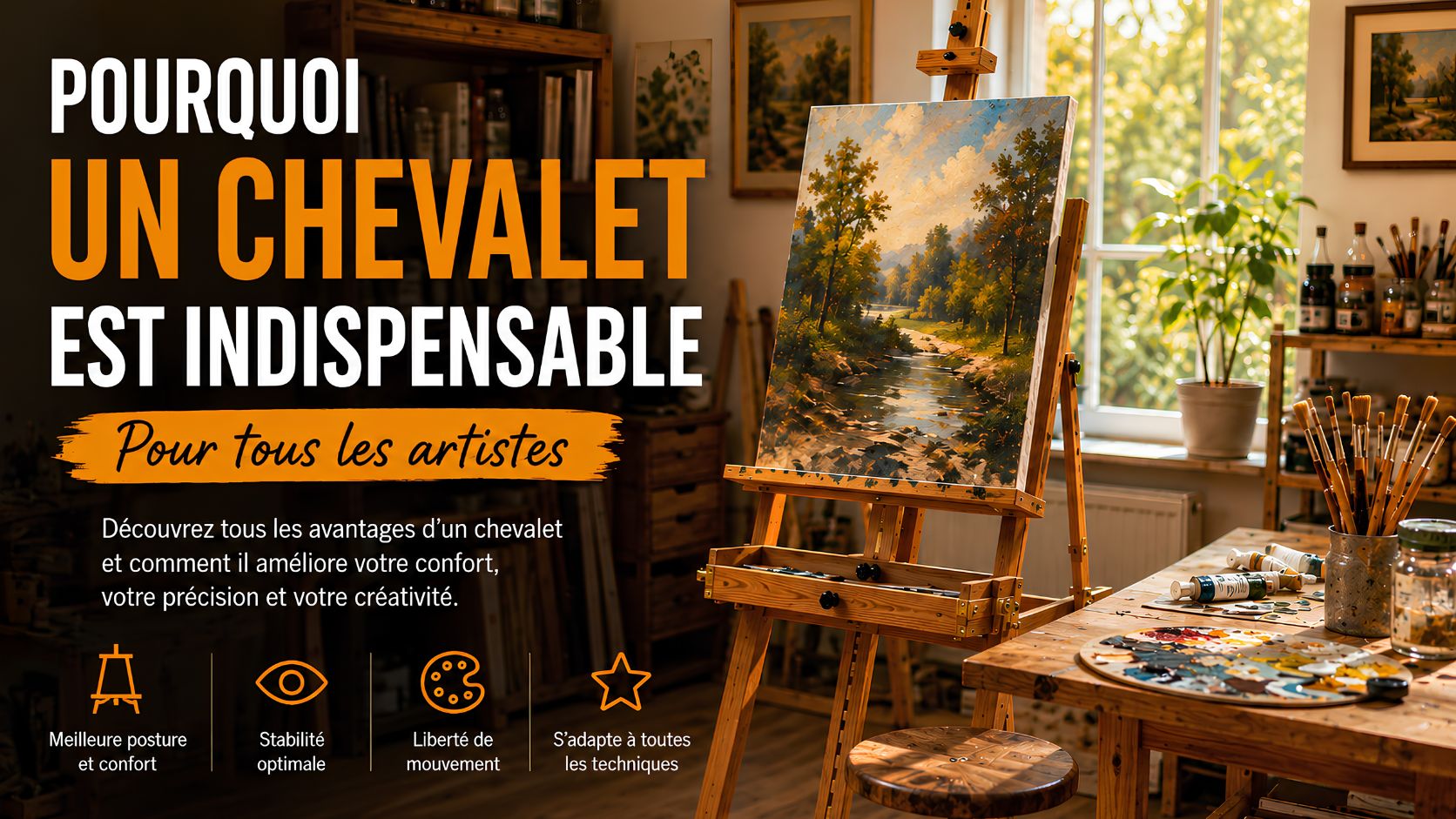 Pourquoi un chevalet est indispensable