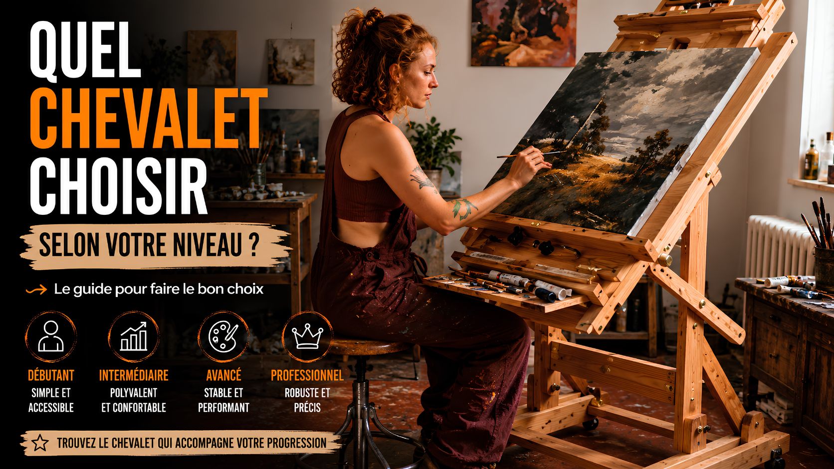 Quel chevalet choisir selon votre niveau ?