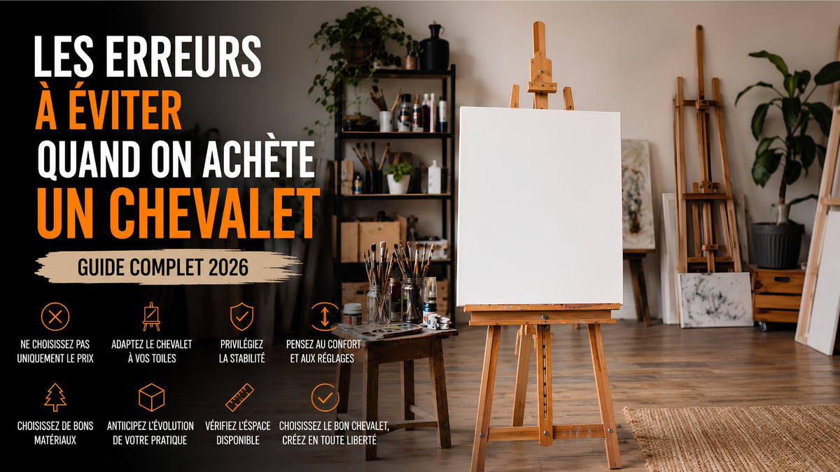 Les erreurs à éviter quand on achète un chevalet : guide complet 2026