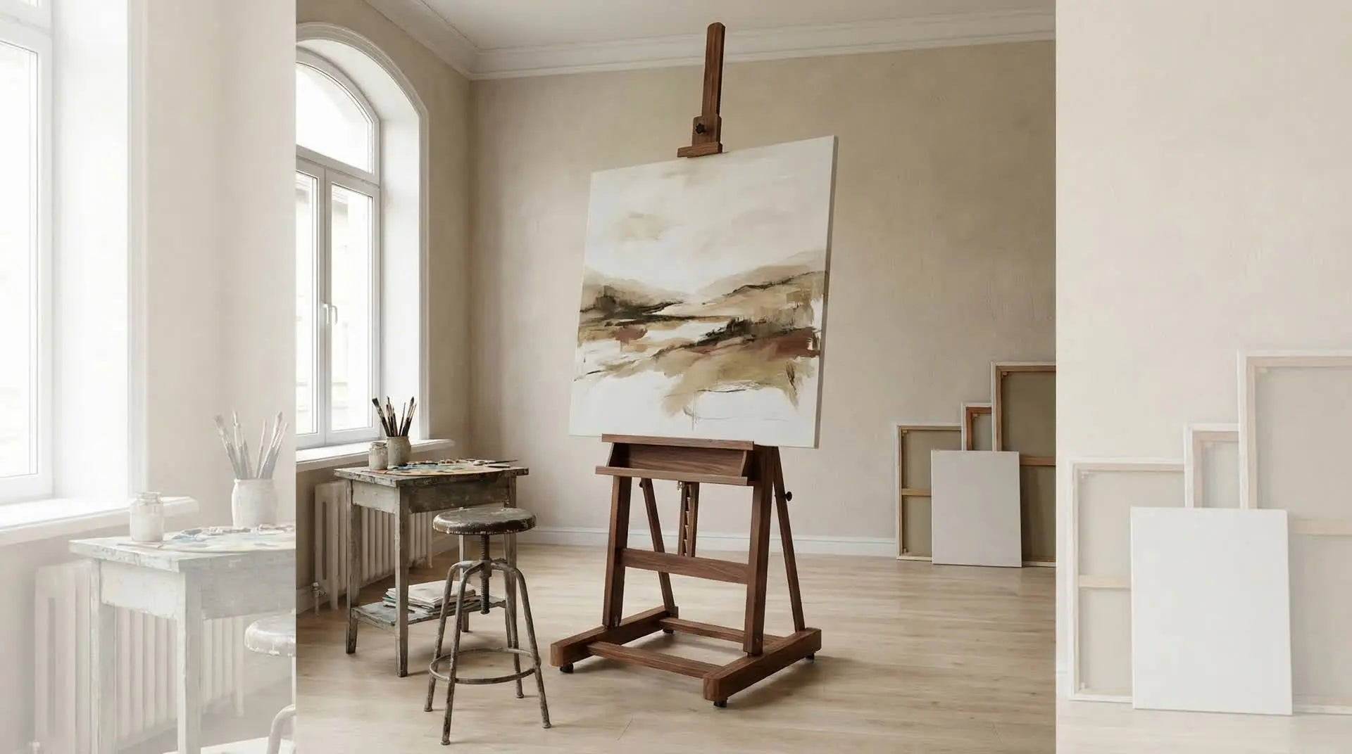 Quel chevalet pour toile 100x100 cm ?