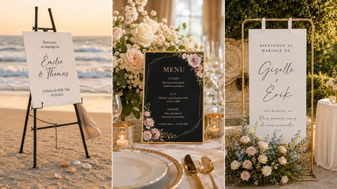 Chevalets pour mariage
