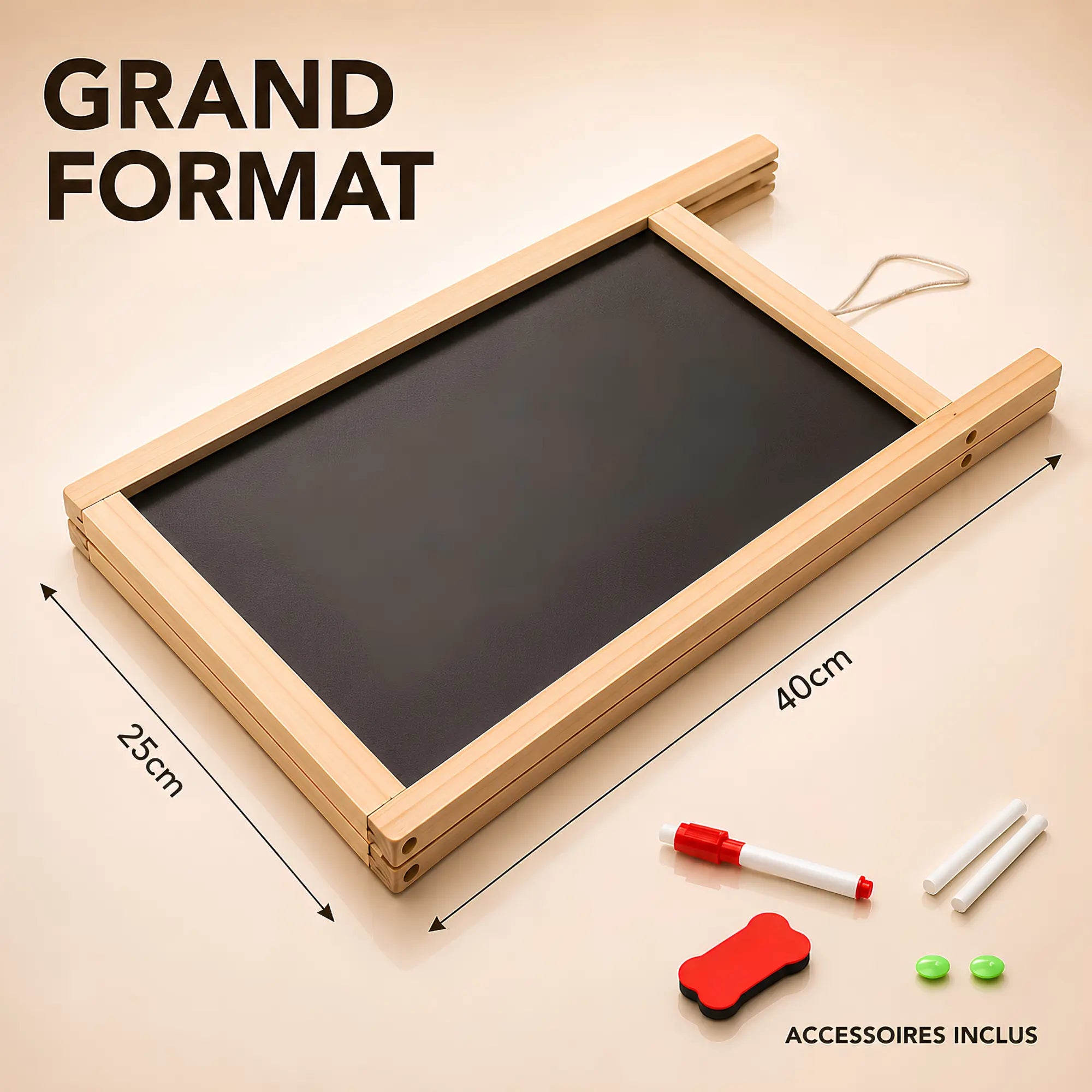 chevalet de table ardoise tableau noir double face