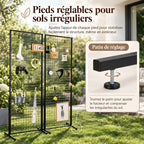 Grille publicitaire double face sur pied 