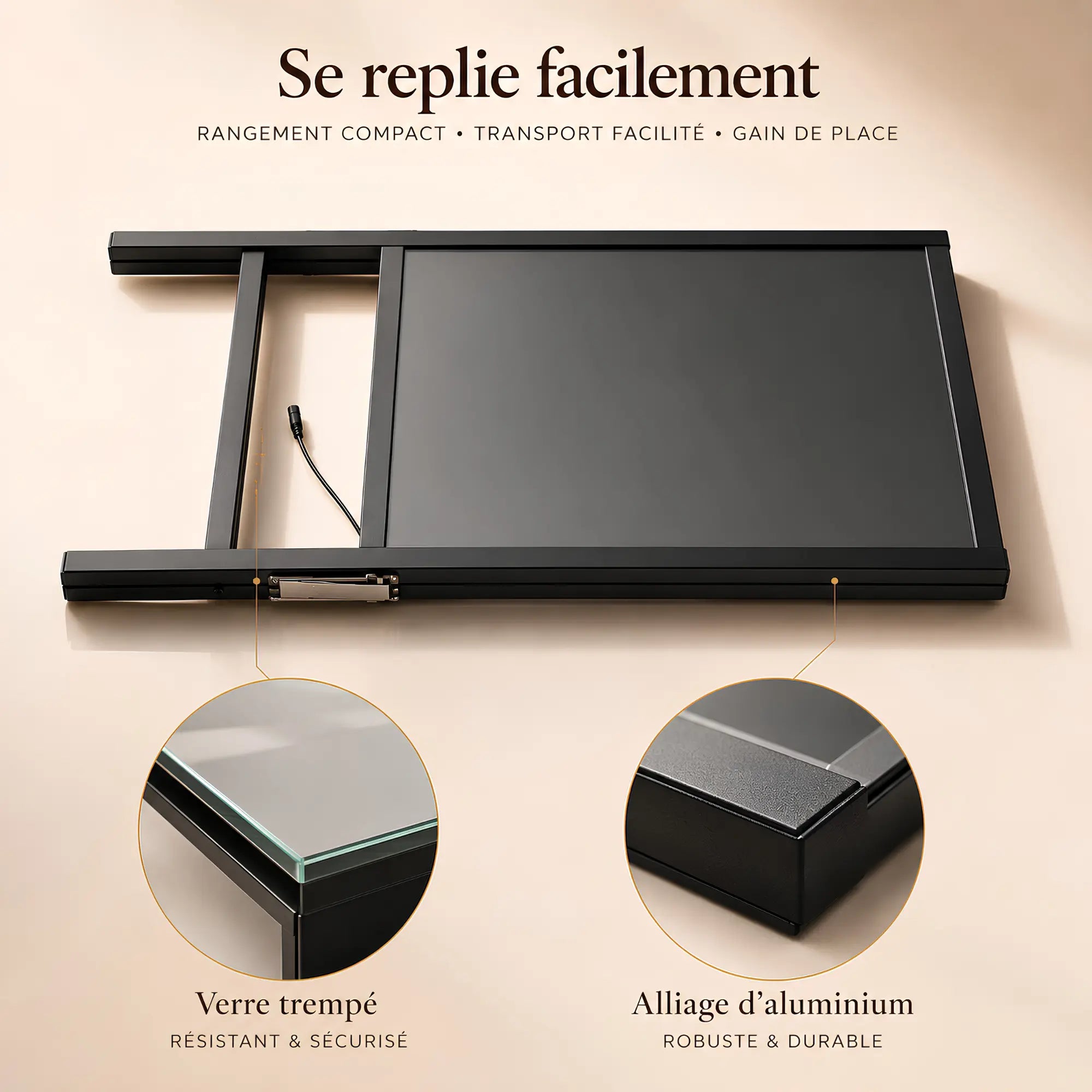 Chevalet publicitaire LED stop-trottoir