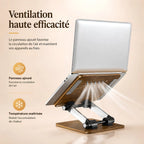 Chevalet de lecture réglable avec support métallique