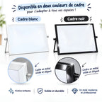 Chevalet de table avec tableau blanc double face