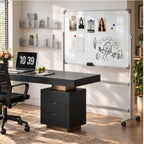 Grand chevalet tableau blanc de présentation mobile double face 