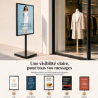 Chevalet d’affichage publicitaire sur pied