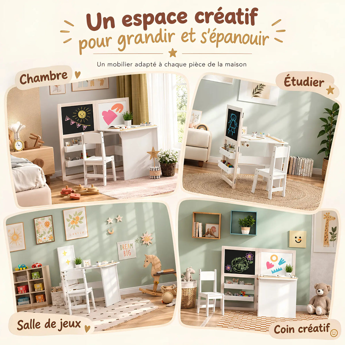Bureau d’art pour enfant