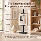 Chevalet d’exposition de table en métal réglable 