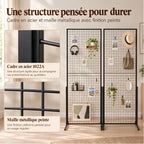 Grille publicitaire double face sur pied 
