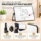 Chevalet de table avec tableau blanc double face