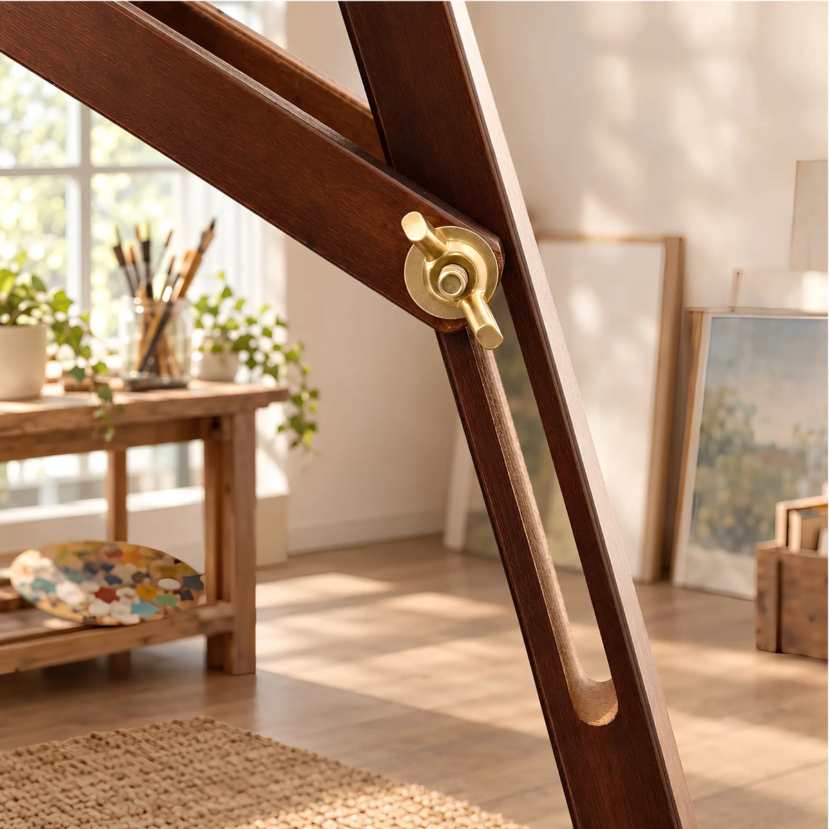 Chevalet à lyre en pin à inclinaison réglable