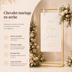 Chevalet mariage en arche 