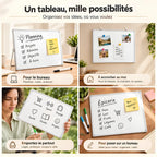 Chevalet de table avec tableau blanc double face