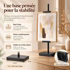 Chevalet d’exposition de table en métal réglable 