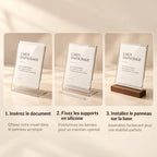Chevalet de table plexiglass 