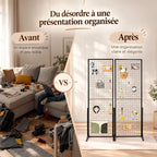Grille publicitaire double face sur pied 