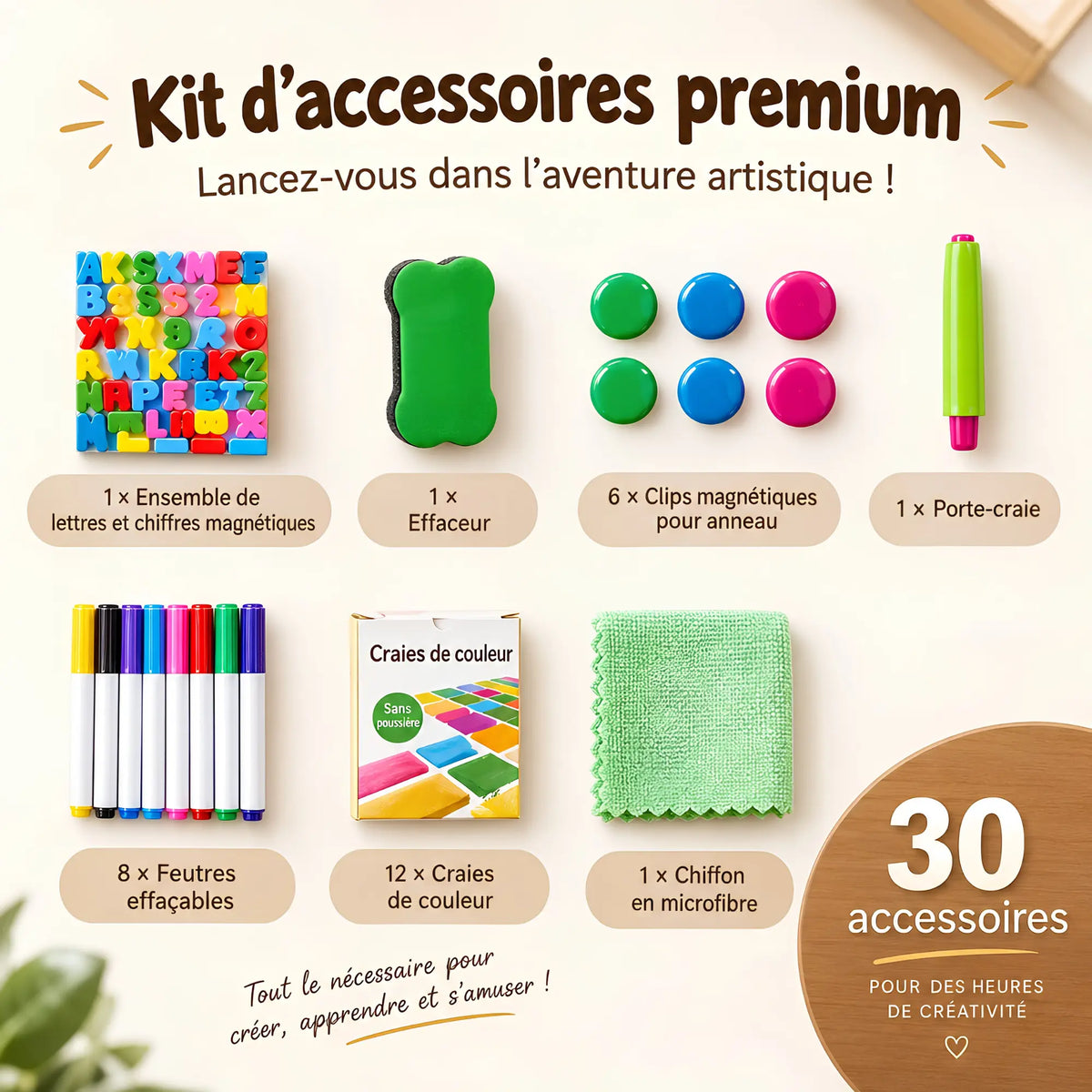 Chevalet enfant 3-en-1 avec tableau et bureau