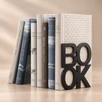 Serre-livres décoratif en métal BOOK