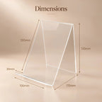 Chevalet d’exposition transparent pour livre