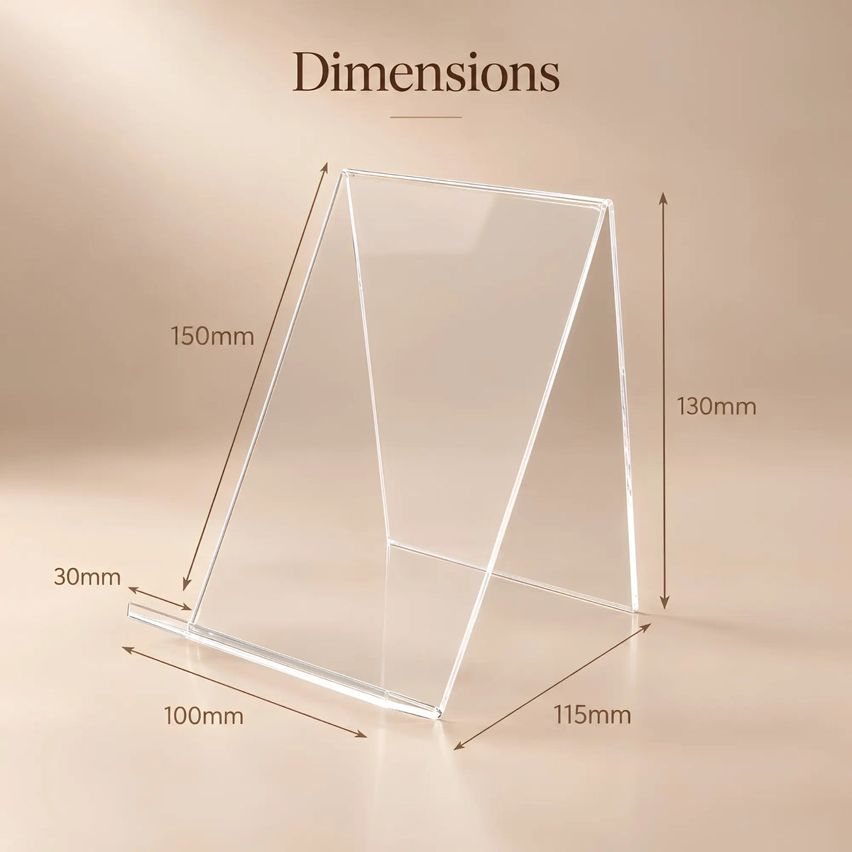 Chevalet d’exposition transparent pour livre