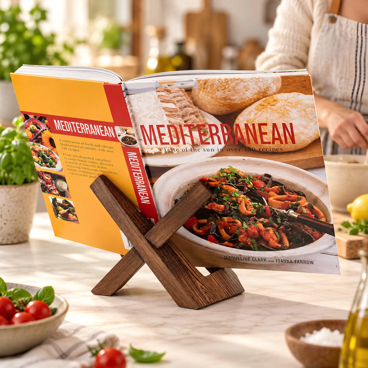 Chevalet de table en bois pour livre