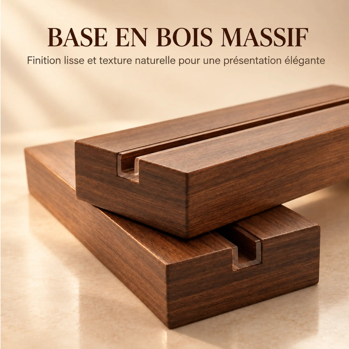 Chevalet de table plexiglass 