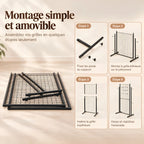 Grille publicitaire double face sur pied 