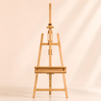 Chevalet de peinture en bois pliable avec rangement