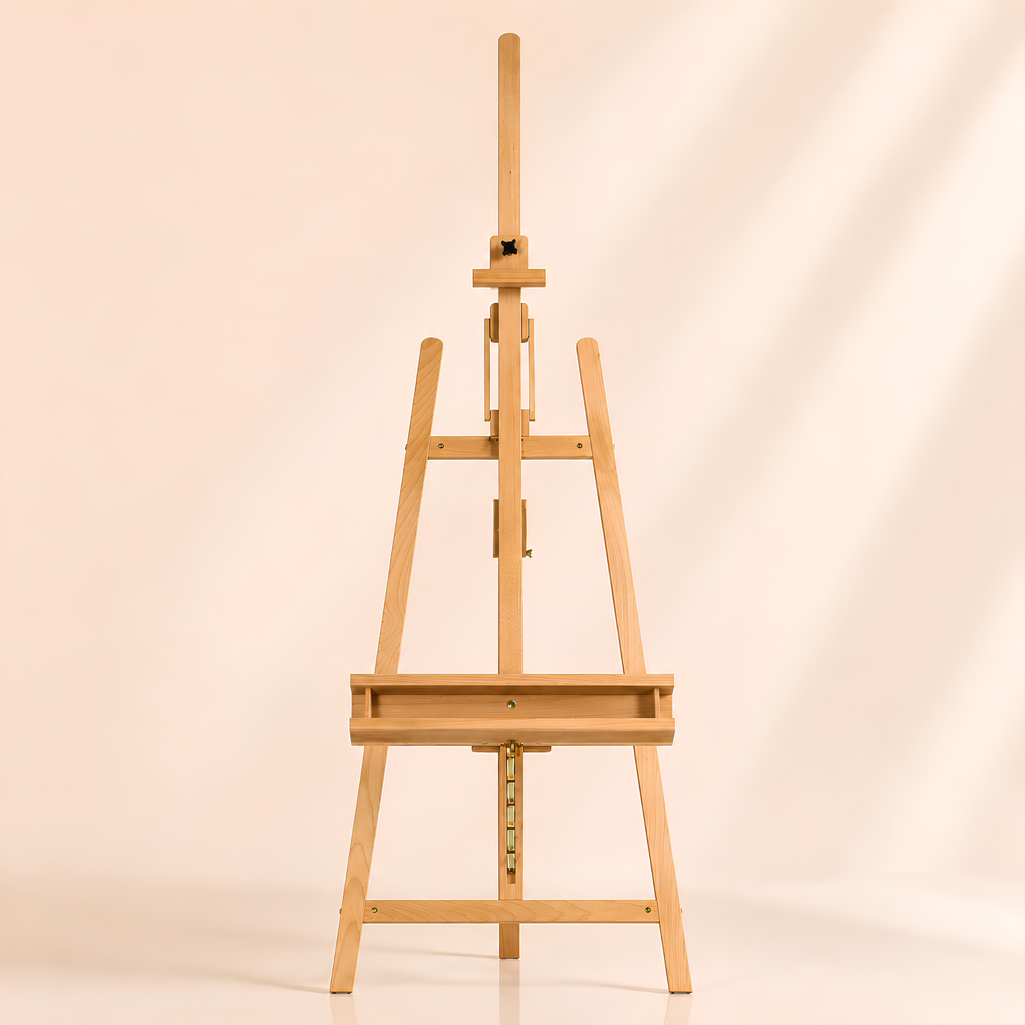 Chevalet de peinture en bois pliable avec rangement