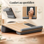 Support rembourré tout-en-un pour ordinateur portable