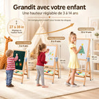 Chevalet enfant 3-en-1 avec tableau et bureau