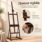 Chevalet d’atelier en hêtre à cadre H