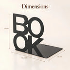 Serre-livres décoratif en métal BOOK