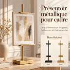 Chevalet d’exposition de table en métal réglable 