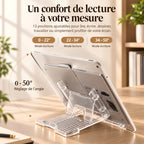 Chevalet de lecture en acrylique