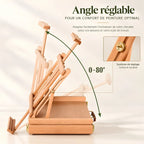Boîte-chevalet réglable avec tiroir de rangement 