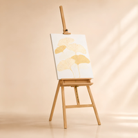 Chevalet de peinture en bois pliable avec rangement