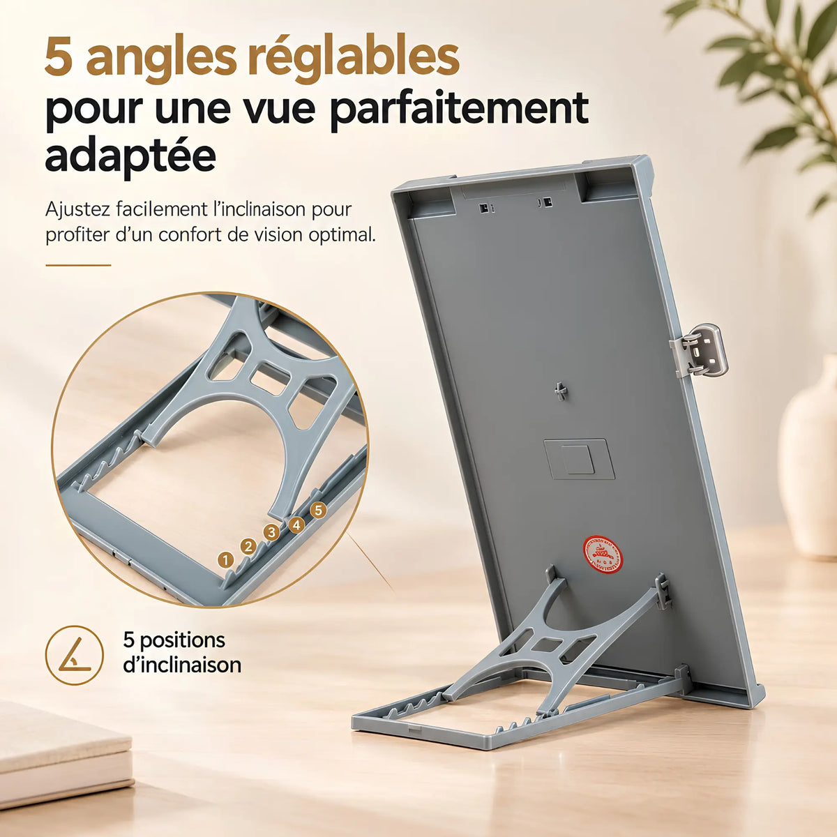 Chevalet de bureau porte-documents