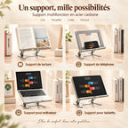 Chevalet de lecture pour livre et ordinateur portable 