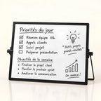 Chevalet de table avec tableau blanc double face