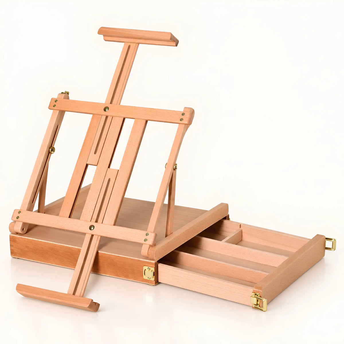 Boîte-chevalet réglable avec tiroir de rangement 