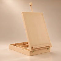 Grande boîte-chevalet de table en hêtre