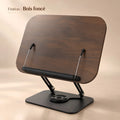 Chevalet de lecture en bois et métal avec base rotative