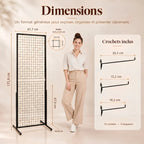 Grille publicitaire double face sur pied 