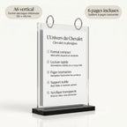 chevalet plexiglass A4 - A5 - A6 