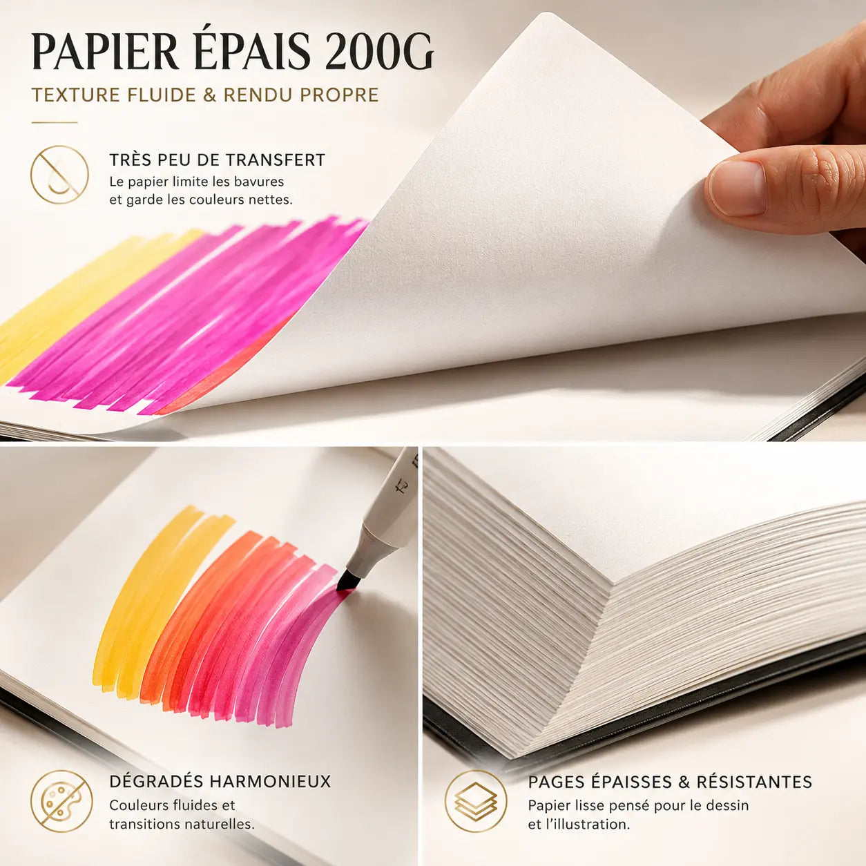 Carnet de croquis papier PRO 